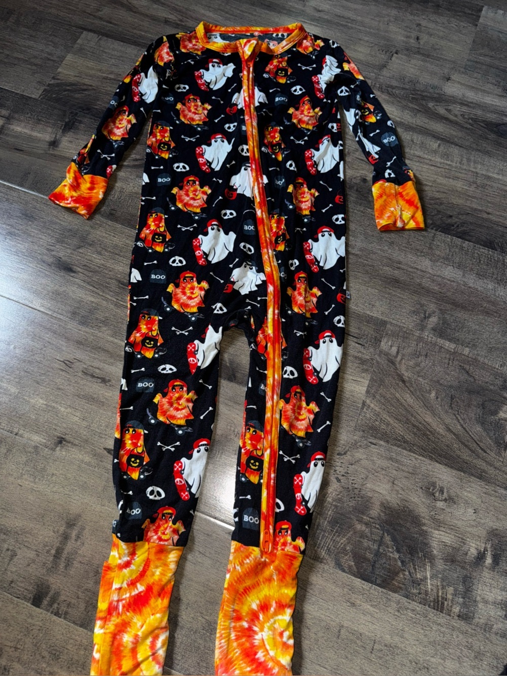 BB Boo Crew Pirate Ghost Halloween Footie 3T 🎃 - Picture 3 of 9